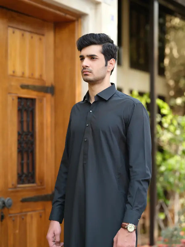 Teal Green Kameez Shalwar  | Shalwar Kameez for Men