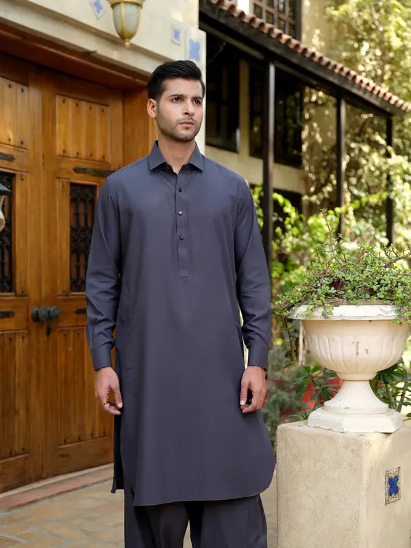 Grey Kameez Shalwar  | Shalwar Kameez for Men