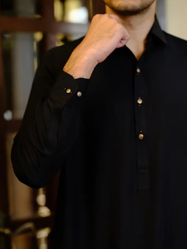 Black Kameez Shalwar  | Shalwar Kameez for Men