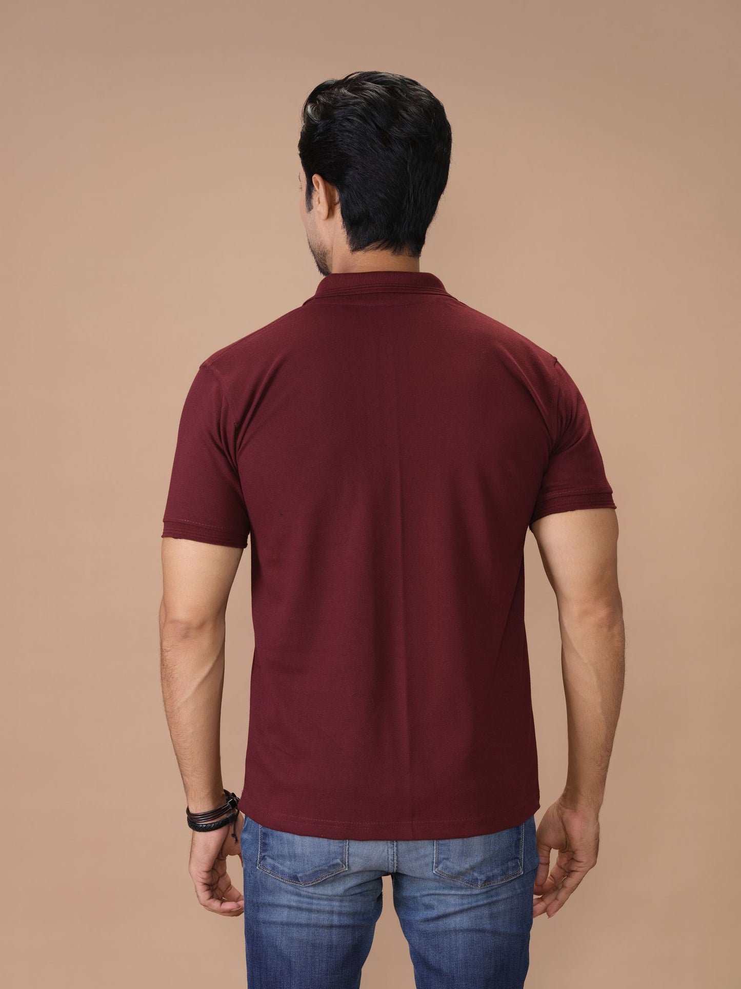 Maroon Polo Shirt Pique - Aruba Basics