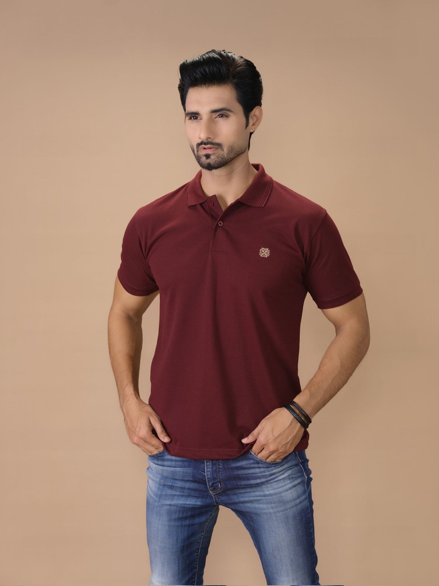 Maroon Polo Shirt Pique - Aruba Basics