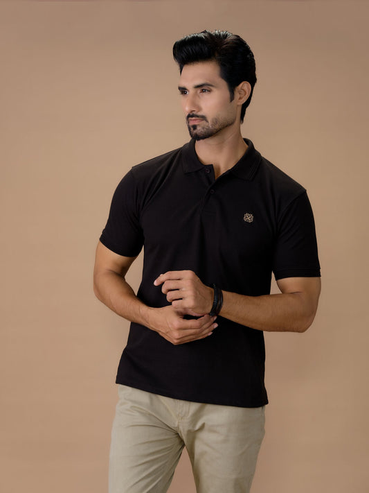Black Polo Shirt - Aruba Basics