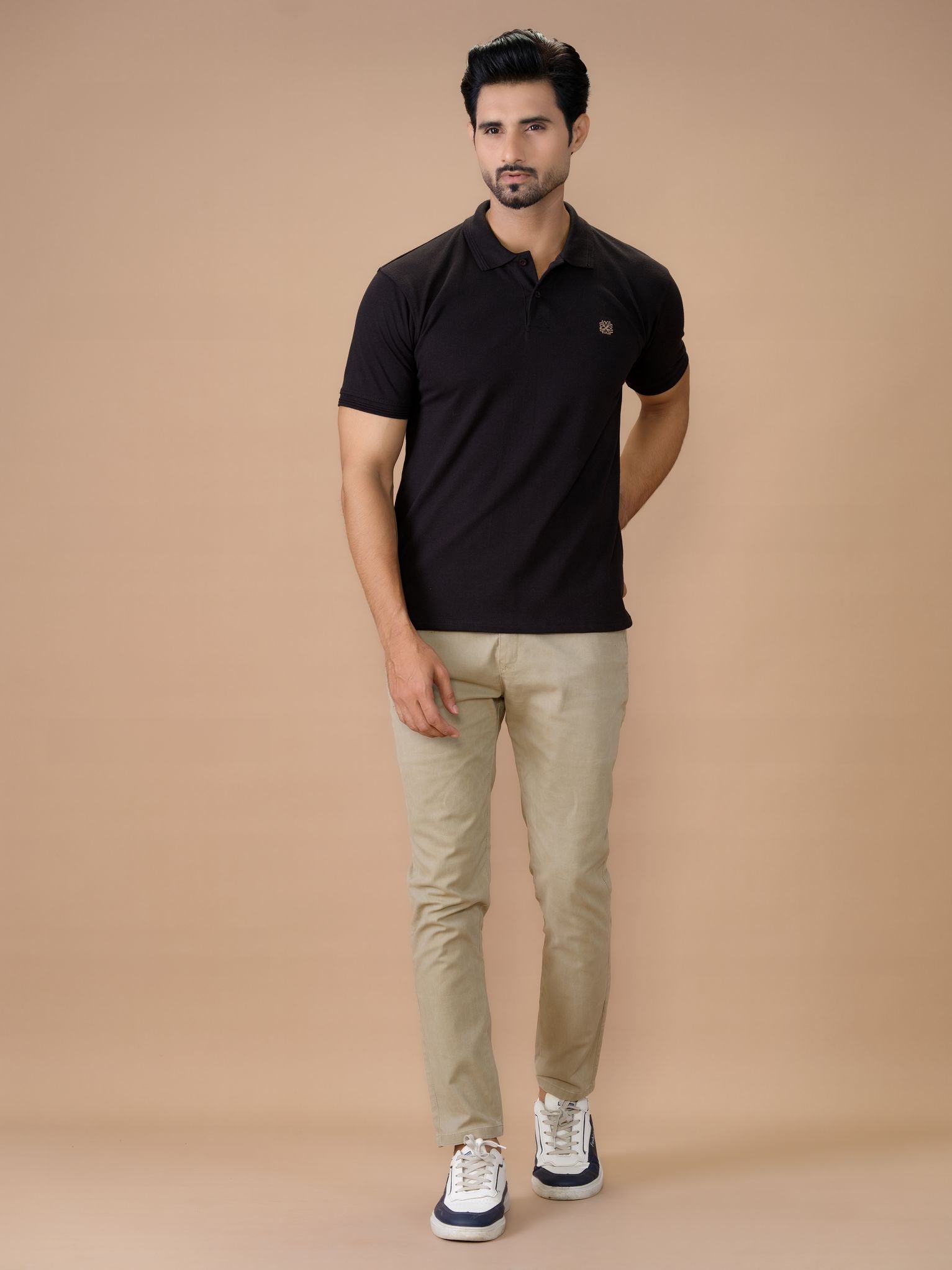 Black Polo Shirt Pique Aruba Basics – Aruba Fashion Wear