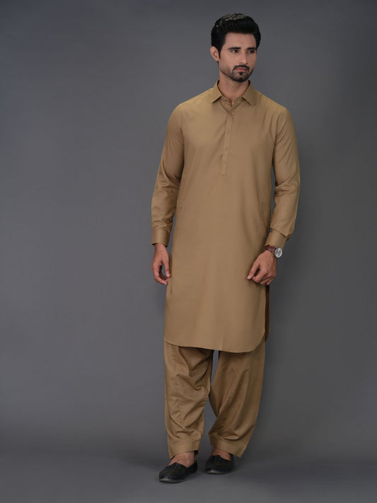 Royal Brown Color Shalwar Kameez | Shalwaar Kameez for Men