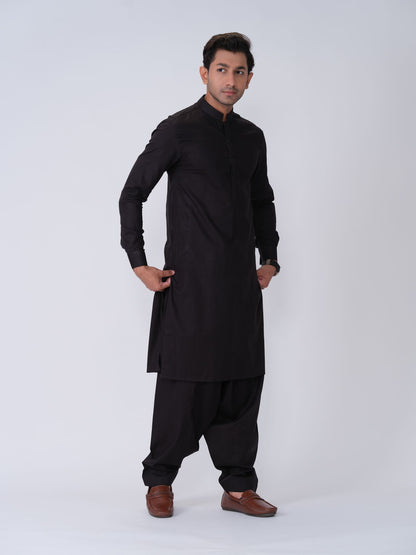 Night Black Color Shalwar Kameez | Shalwaar Kameez for Men