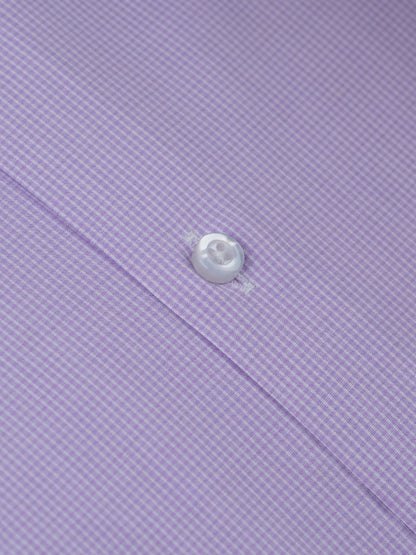 purple and white micro stripes Formal Shirt
