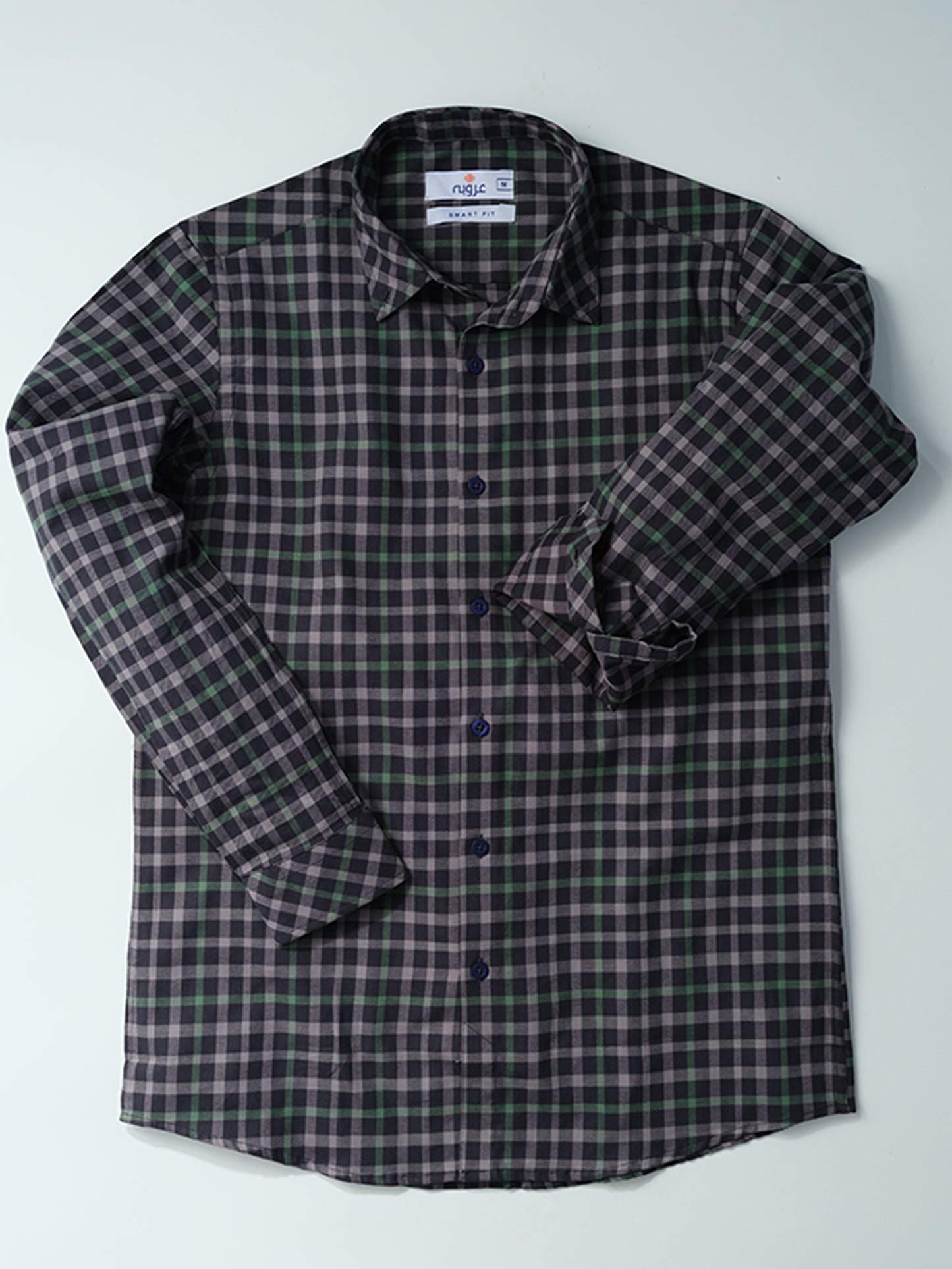 black and grey check Casual Shirt